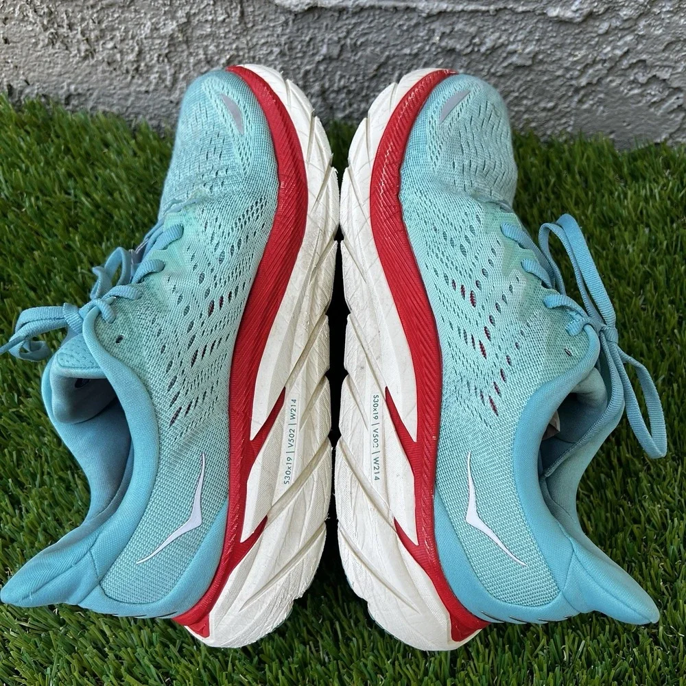 Hoka Shoes Women Size Clifton 8 Blue Running Sneakers Blue Gym